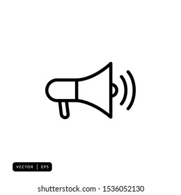 Megaphone Icon Vector - Sign or Symbol