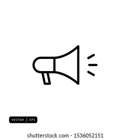 Megaphone Icon Vector - Sign Or Symbol