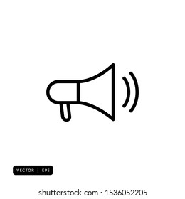 Megaphone Icon Vector - Sign or Symbol