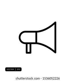 Megaphone Icon Vector - Sign or Symbol