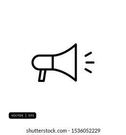 Megaphone Icon Vector - Sign or Symbol