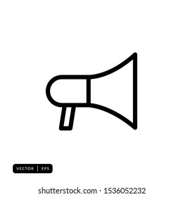 Megaphone Icon Vector - Sign or Symbol