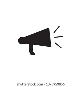 Megaphone icon vector in simple design template