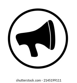 megaphone icon vector with simple design