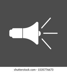 Megaphone icon vector. Speaker for announcement