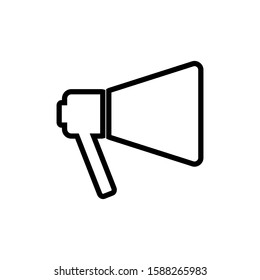 Megaphone icon vector. Speaker for announcement