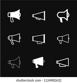 Megaphone icon vector, stock flat illustration, design style