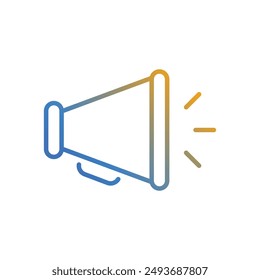 Megaphone icon vector stock illustration