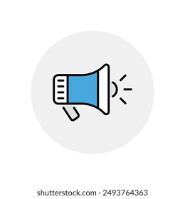 Icono de megáfono Vector ilustración de stock