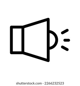 Design-Illustration des Megaphone-Symbols mit Vektorsymbol