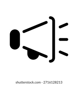 Ilustración de diseño de símbolo de Vector de icono de megáfono