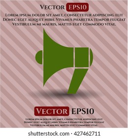 Megaphon-Symbol Vektorsymbol flach eps jpg app Web-Konzept