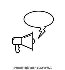 megaphone icon vector template