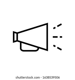 megaphone icon vector template illustration design