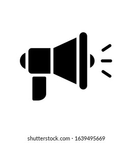 megaphone icon vector template illustration design