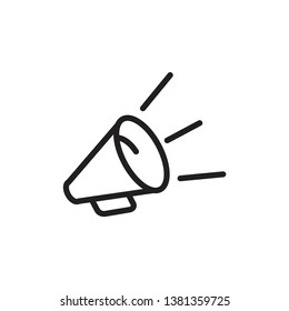 megaphone icon vector template trendy