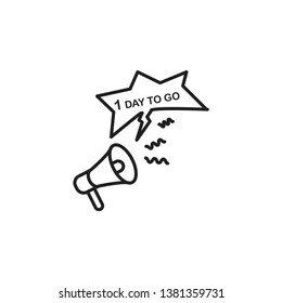 megaphone icon vector template trendy