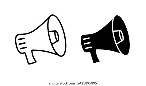 megaphone icon vector with trendy design.speaker icon