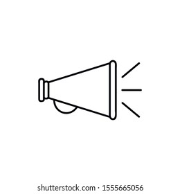 Megaphone icon, Megaphone icon vector, in trendy flat style isolated on white background. Symbol, logo illustration. Pixel perfect vector graphics