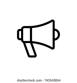 Megaphone icon, Megaphone icon vector, in trendy flat style isolated on white background. Megaphone icon image, Megaphone icon illustration