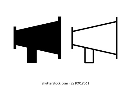 Megaphone icon vector for web and mobile app. Loudspeaker sign and symbol