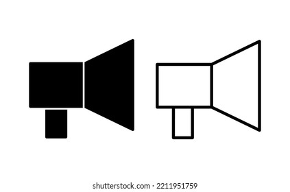 Vector de icono Megáfono para web y aplicación móvil. Signo y símbolo del altavoz