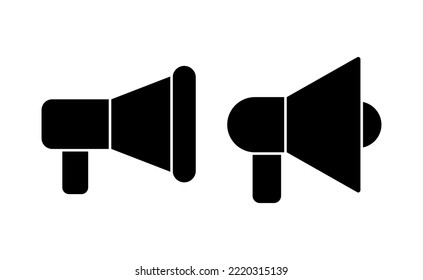 Megaphone icon vector for web and mobile app. Loudspeaker sign and symbol