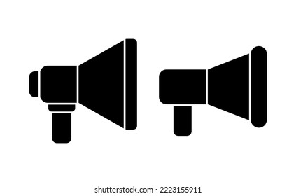 Megaphone icon vector for web and mobile app. Loudspeaker sign and symbol