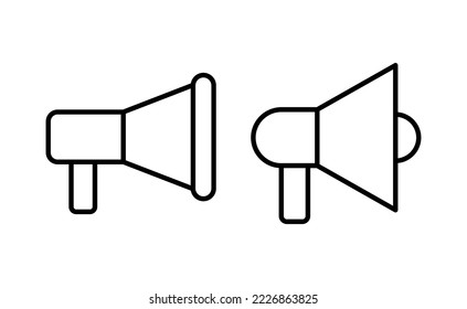 Megaphone icon vector for web and mobile app. Loudspeaker sign and symbol