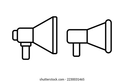Megaphone icon vector for web and mobile app. Loudspeaker sign and symbol