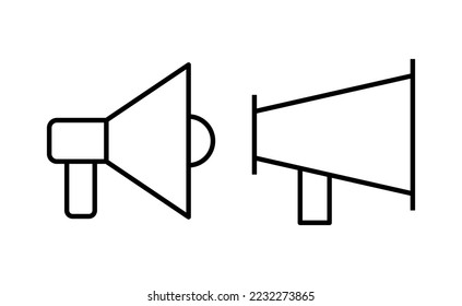 Megaphone icon vector for web and mobile app. Loudspeaker sign and symbol