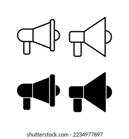 Vector de icono Megáfono para web y aplicación móvil. Signo y símbolo del altavoz