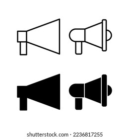 Megaphone icon vector for web and mobile app. Loudspeaker sign and symbol