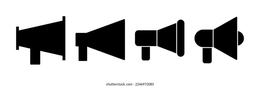 Megaphone icon vector for web and mobile app. Loudspeaker sign and symbol