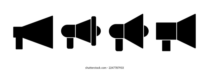 Megaphone icon vector for web and mobile app. Loudspeaker sign and symbol