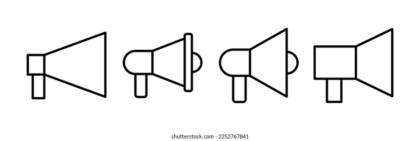 Megaphone icon vector for web and mobile app. Loudspeaker sign and symbol