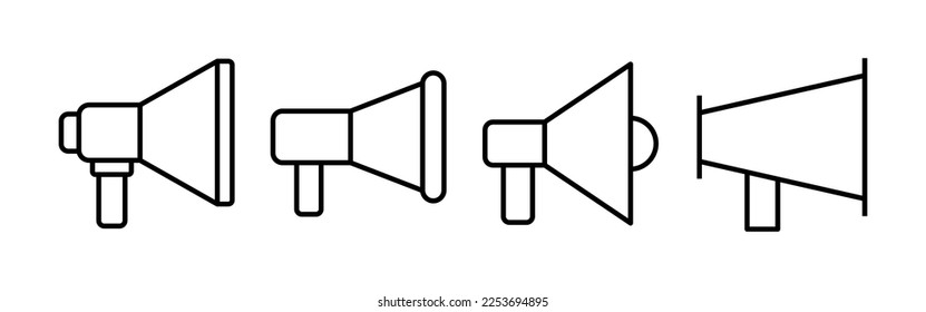 Vector de icono Megáfono para web y aplicación móvil. Signo y símbolo del altavoz