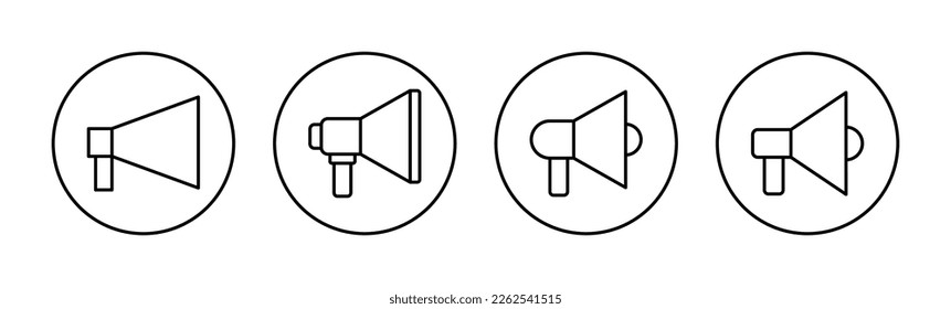 Megaphone icon vector for web and mobile app. Loudspeaker sign and symbol