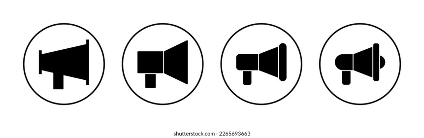 Megaphone icon vector for web and mobile app. Loudspeaker sign and symbol