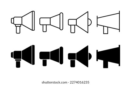 Megaphone icon vector for web and mobile app. Loudspeaker sign and symbol