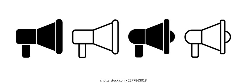 Megaphone icon vector for web and mobile app. Loudspeaker sign and symbol