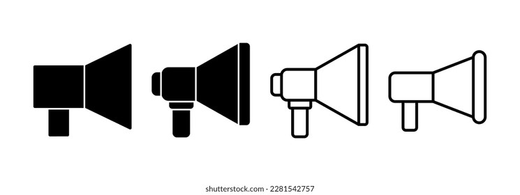 Vector de icono Megáfono para web y aplicación móvil. Signo y símbolo del altavoz