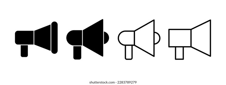 Vector de icono Megáfono para web y aplicación móvil. Signo y símbolo del altavoz