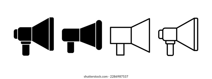 Megaphone icon vector for web and mobile app. Loudspeaker sign and symbol