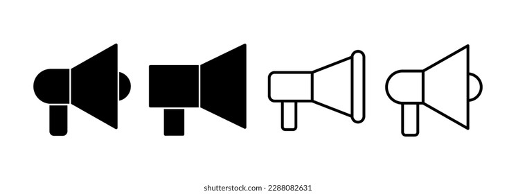 Vector de icono Megáfono para web y aplicación móvil. Signo y símbolo del altavoz