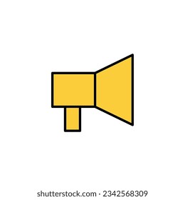 Megaphone Icon Vektorgrafik für Web- und mobile App. Lautsprecherzeichen und Symbol