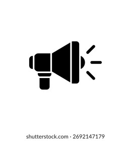 Megaphone ícone vetor para web e aplicativo móvel. Sinal e símbolo de alto-falante