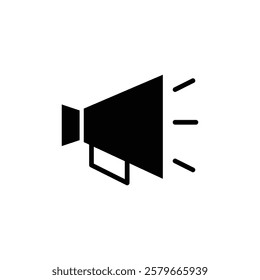Megaphone icon web design in vector