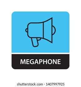 Megaphone icon for web and mobile