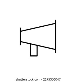 Icono Megáfono para la aplicación web y móvil. Signo y símbolo del altavoz